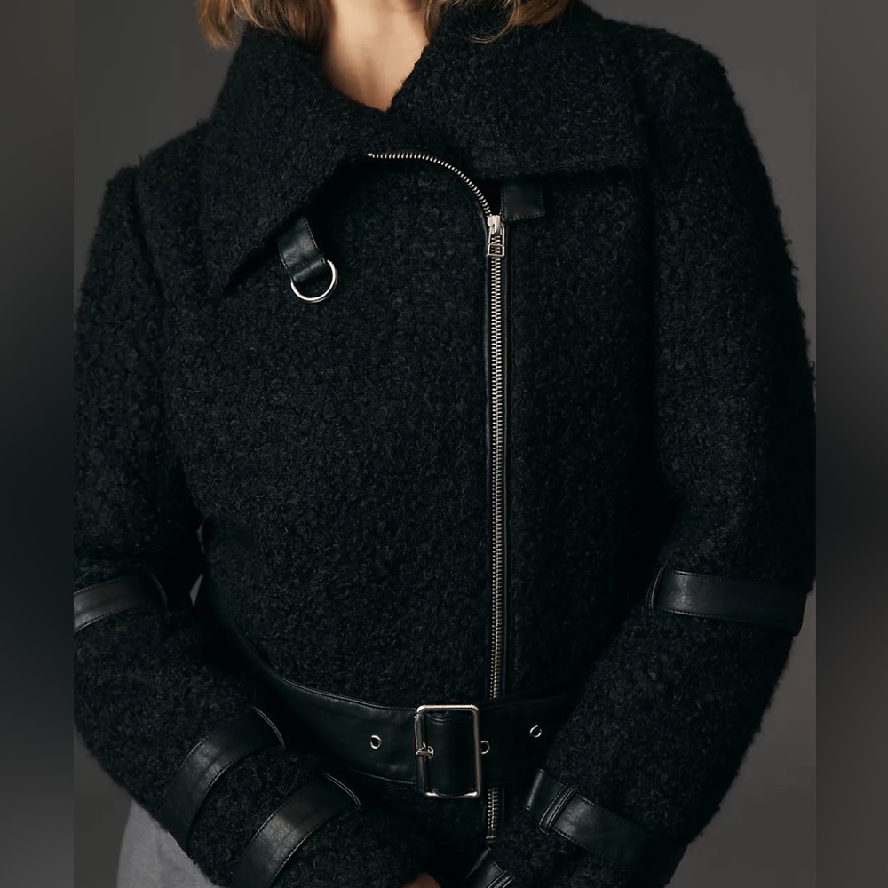 Anthropology CHRLDR Milki Cropped Teddy Bear Jacket. Supper soft. Price firm. - Picture 3 of 6
